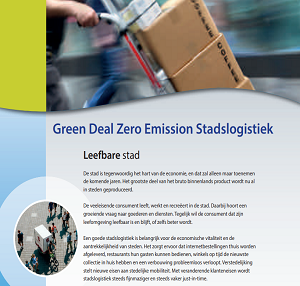 Green Deal Zero Emission Stadslogistiek
